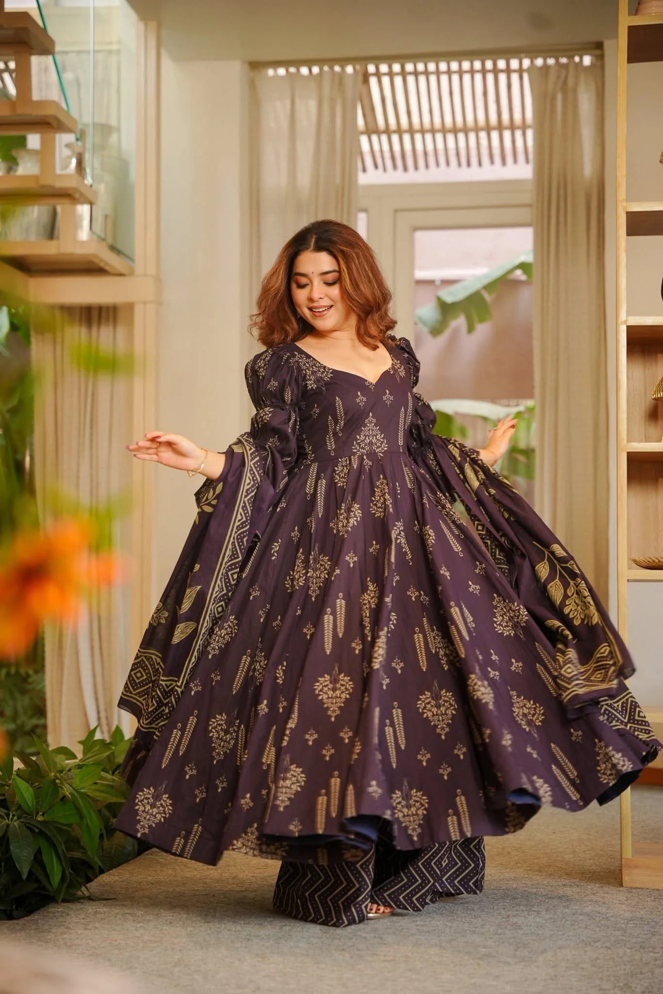 Yash Enterprise Navy Blue Digital Print Muslin Party Wear Sharara Suit Set  Grab2Buy Yash Enterprise Grab2Buy