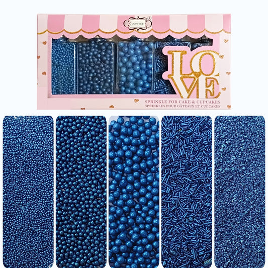 Confect Sprinkles for Cakes & Cupcakes Decoration | USP-10(Navy Blue)