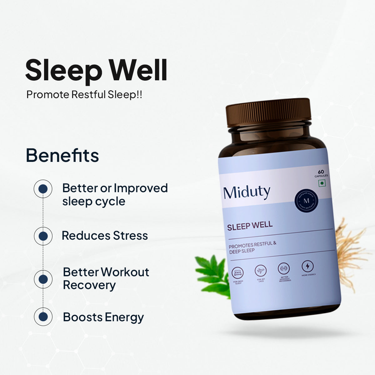 Miduty by Palak Notes Sleep Well Capsules 
