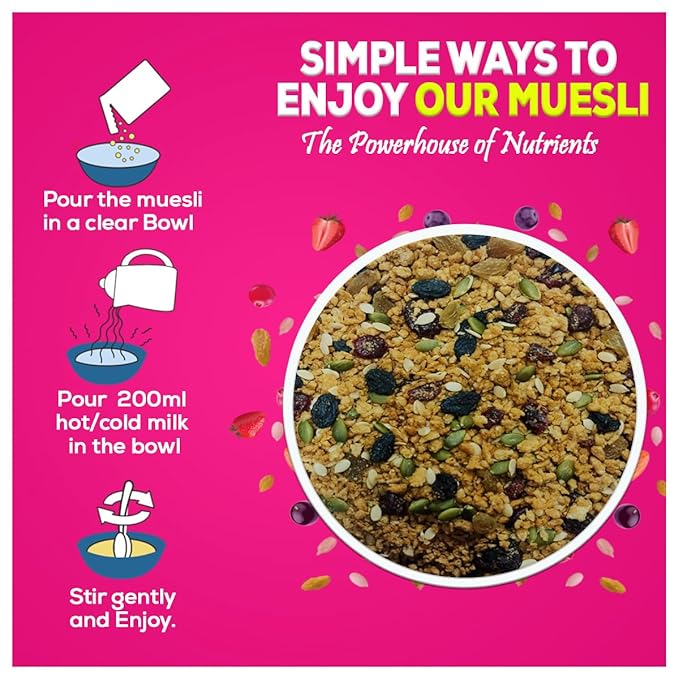 Yum Yum Berries & Seeds Muesli Jar  Grab2Buy Yum Yum Grab2Buy