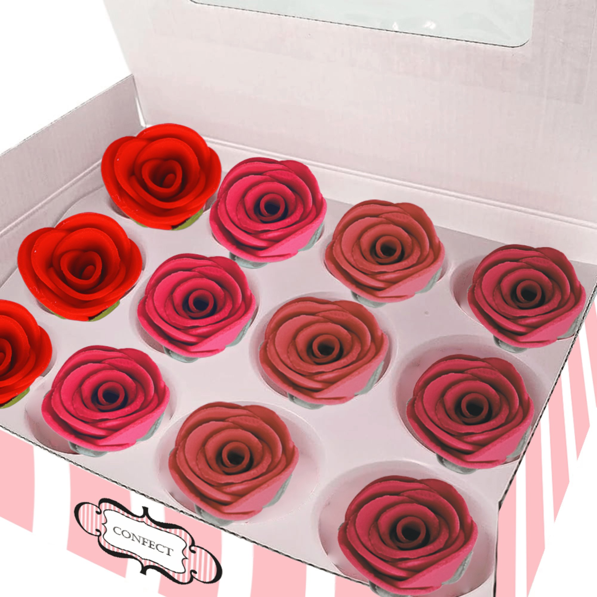Confect Ombre- 2 | Edible Sugar Roses Topper