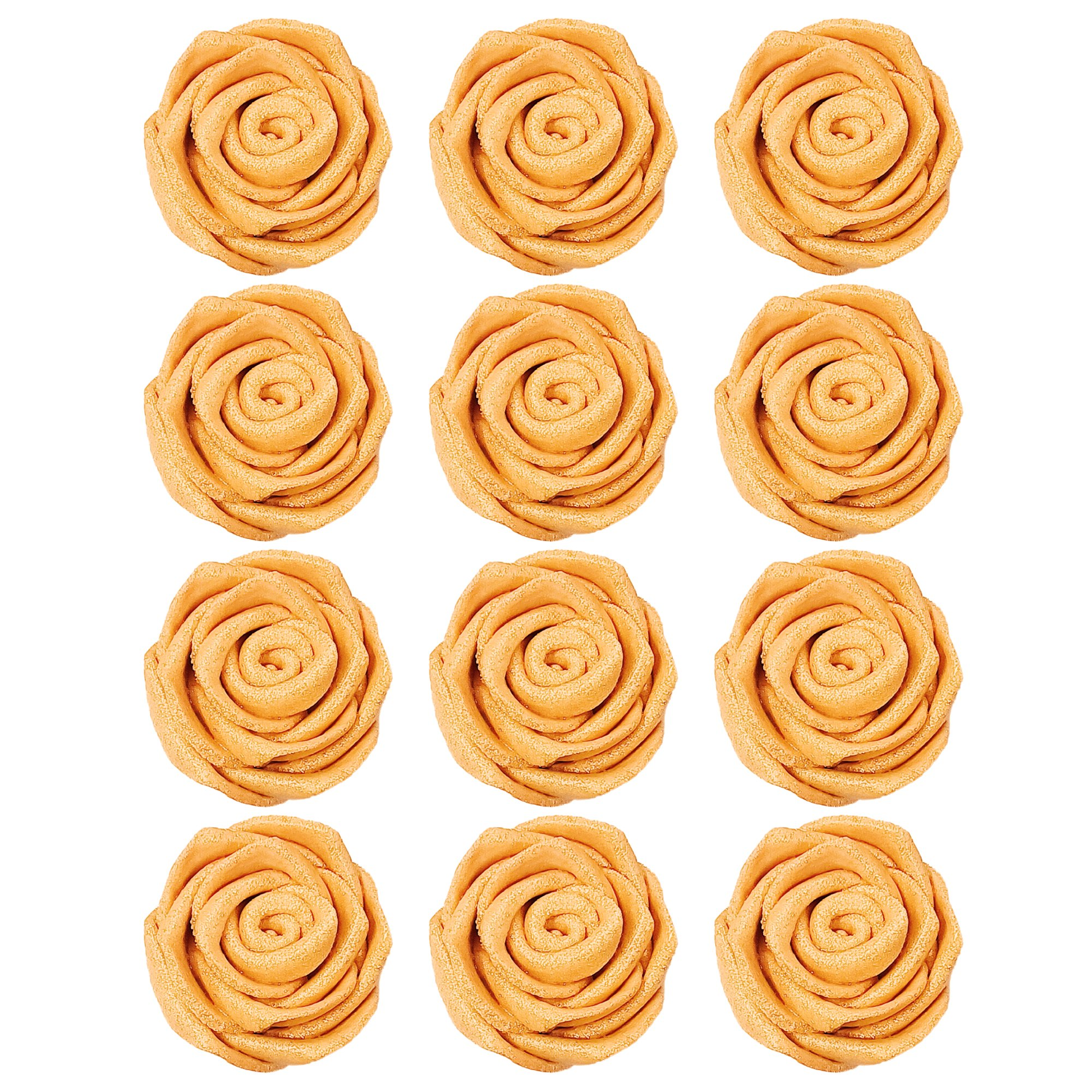 Confect Gold | Edible Metallic Sugar Roses Topper