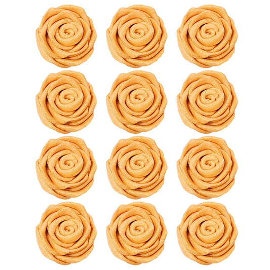 Confect Gold | Edible Metallic Sugar Roses Topper
