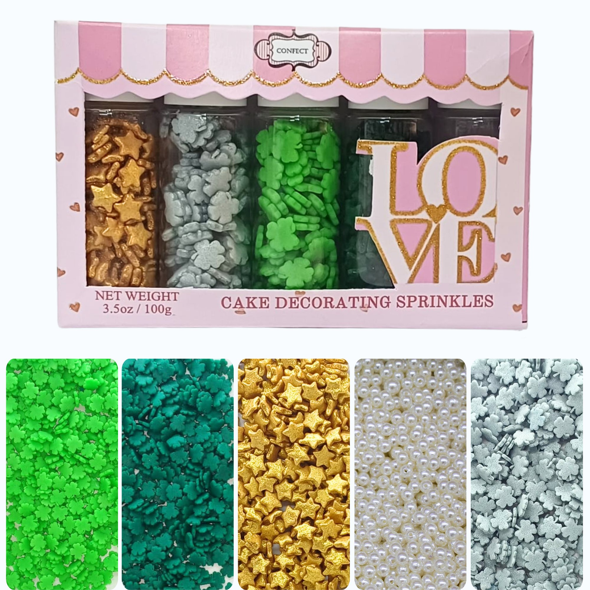 Confect St. Patrick's Sprinkles Multipack 1