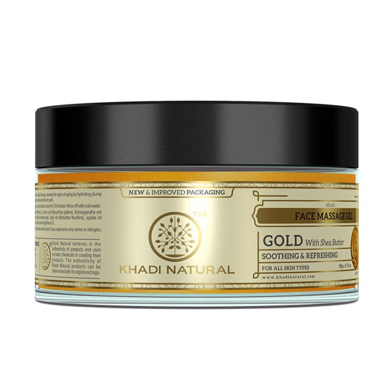 Khadi Natural Gold Face Massage Gel - 50gm 
