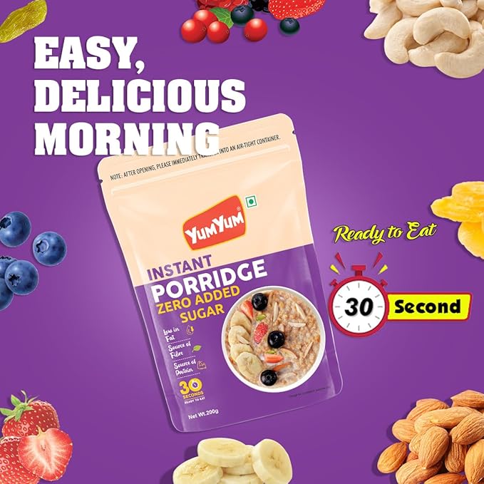 Yum Yum Instant Zero Added Sugar Porridge Pouch  Grab2Buy Yum Yum Grab2Buy
