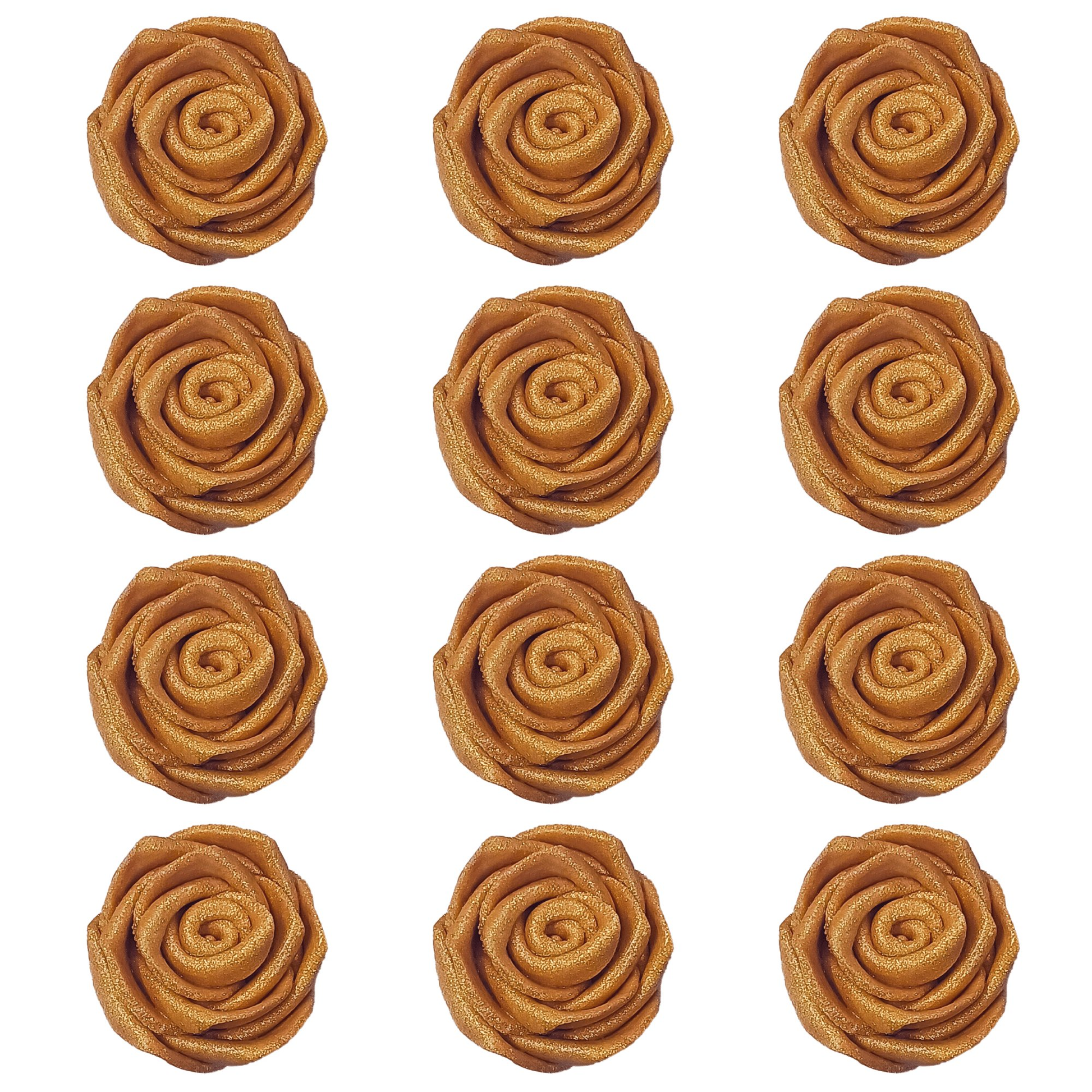 Confect Copper | Edible Metallic Sugar Roses Topper