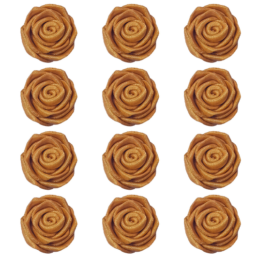 Confect Copper | Edible Metallic Sugar Roses Topper