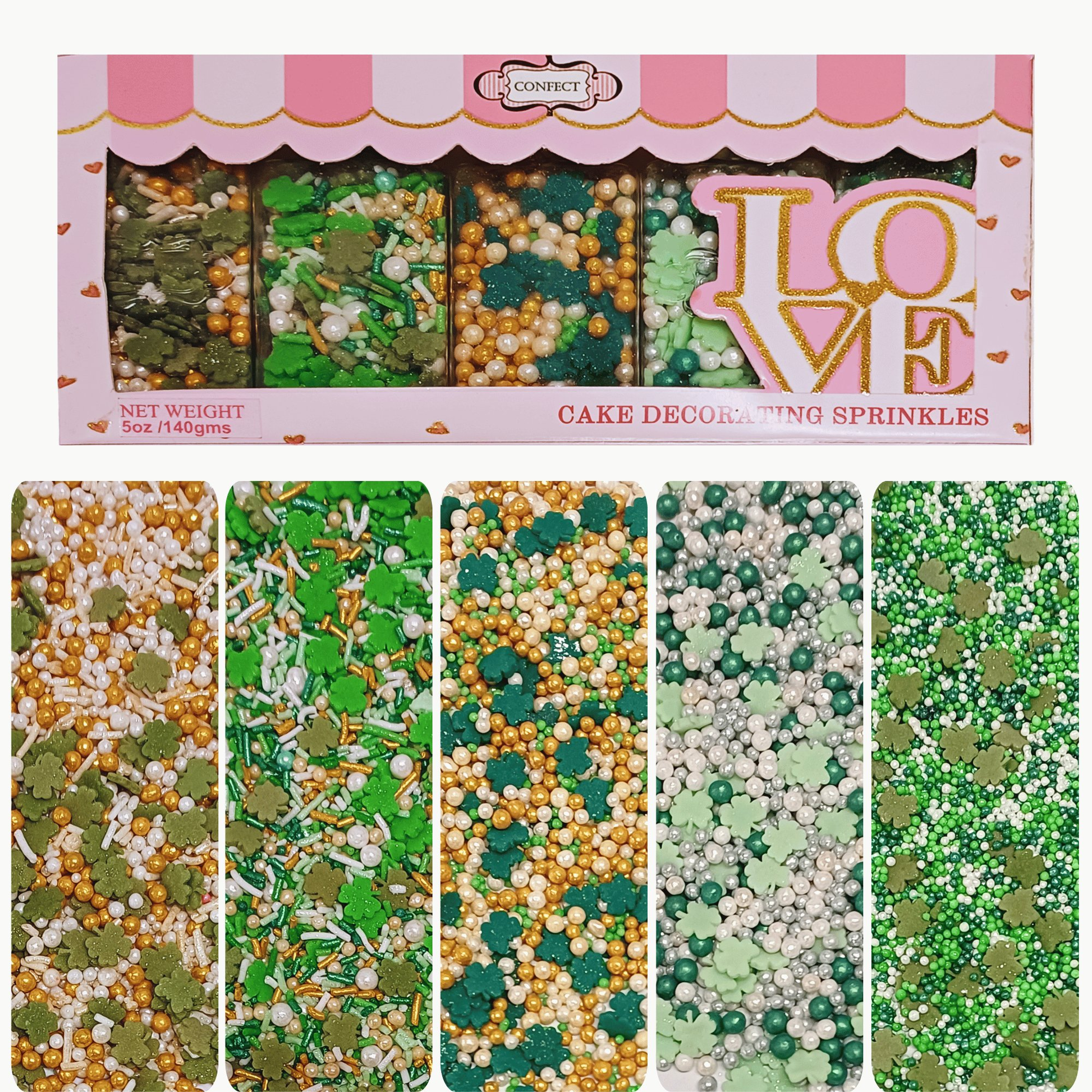 Confect St. Patrick's Sprinkles Multipack 3