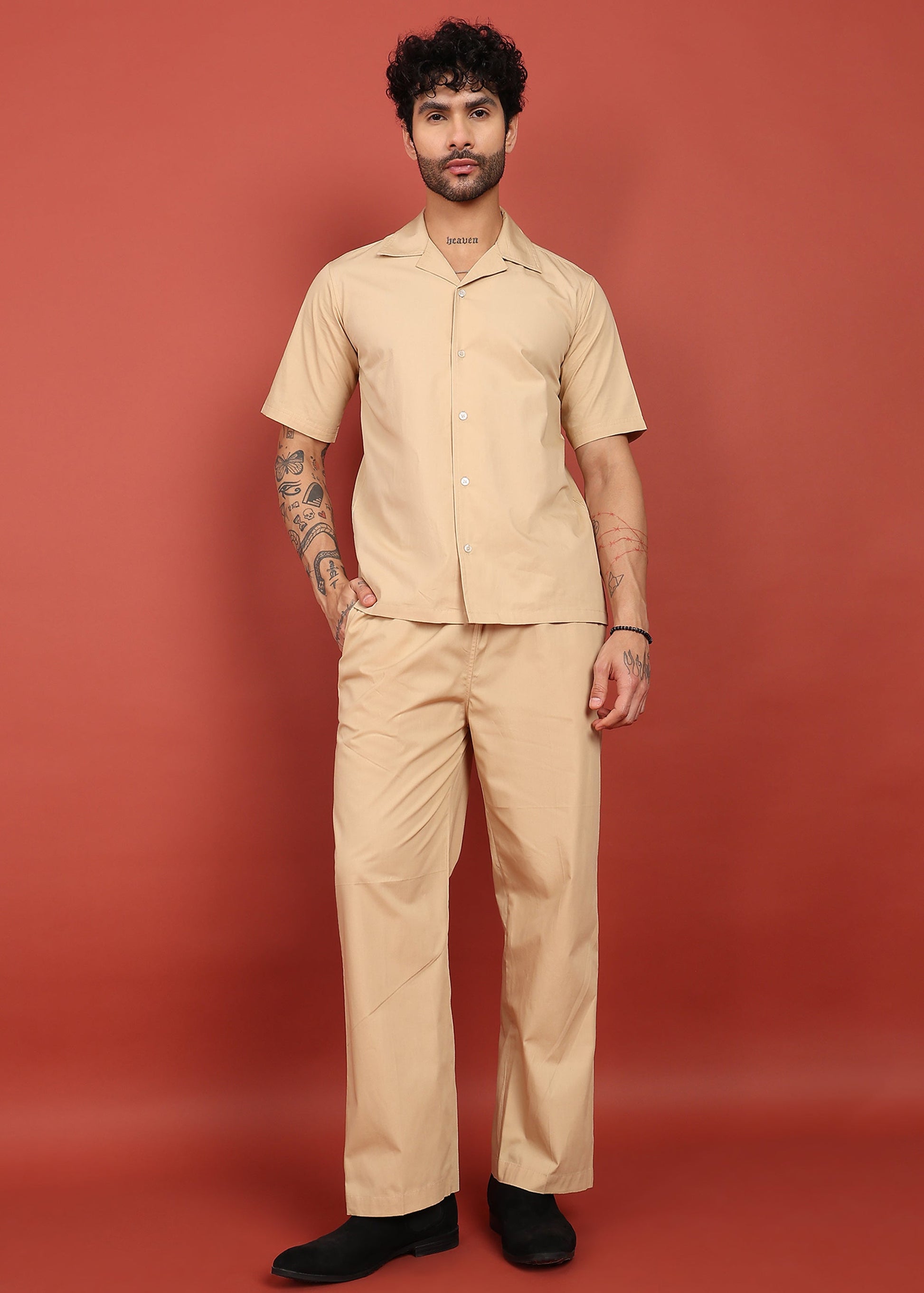 Fabmade Desert Sand Classic Co-Ord Set