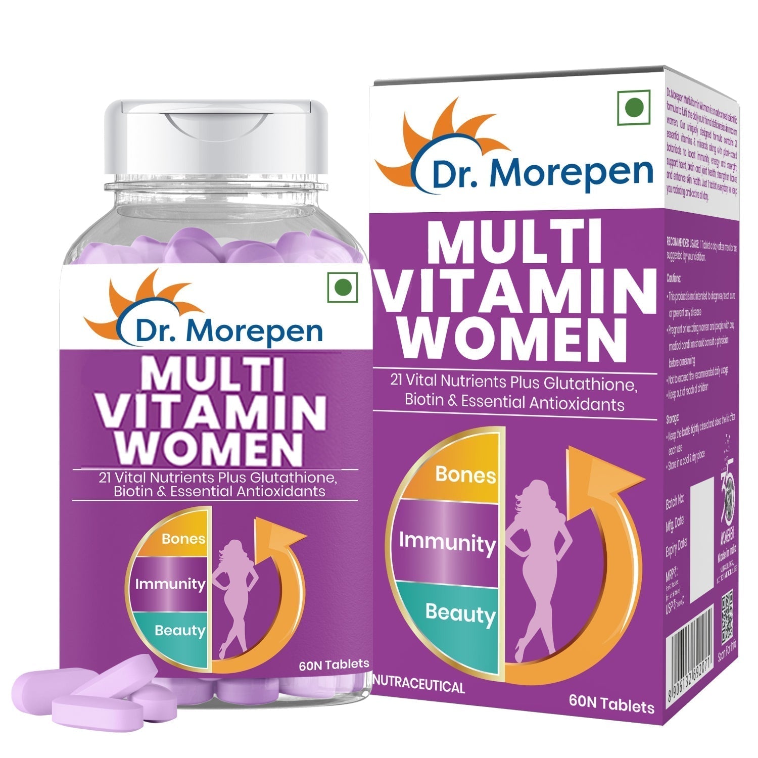 Dr Morpen Multivitamin Women And Biotin+ Advanced 