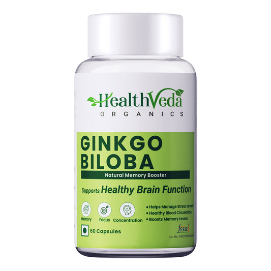 Health Veda Organics Ginkgo Biloba Capsules Health Veda Organics