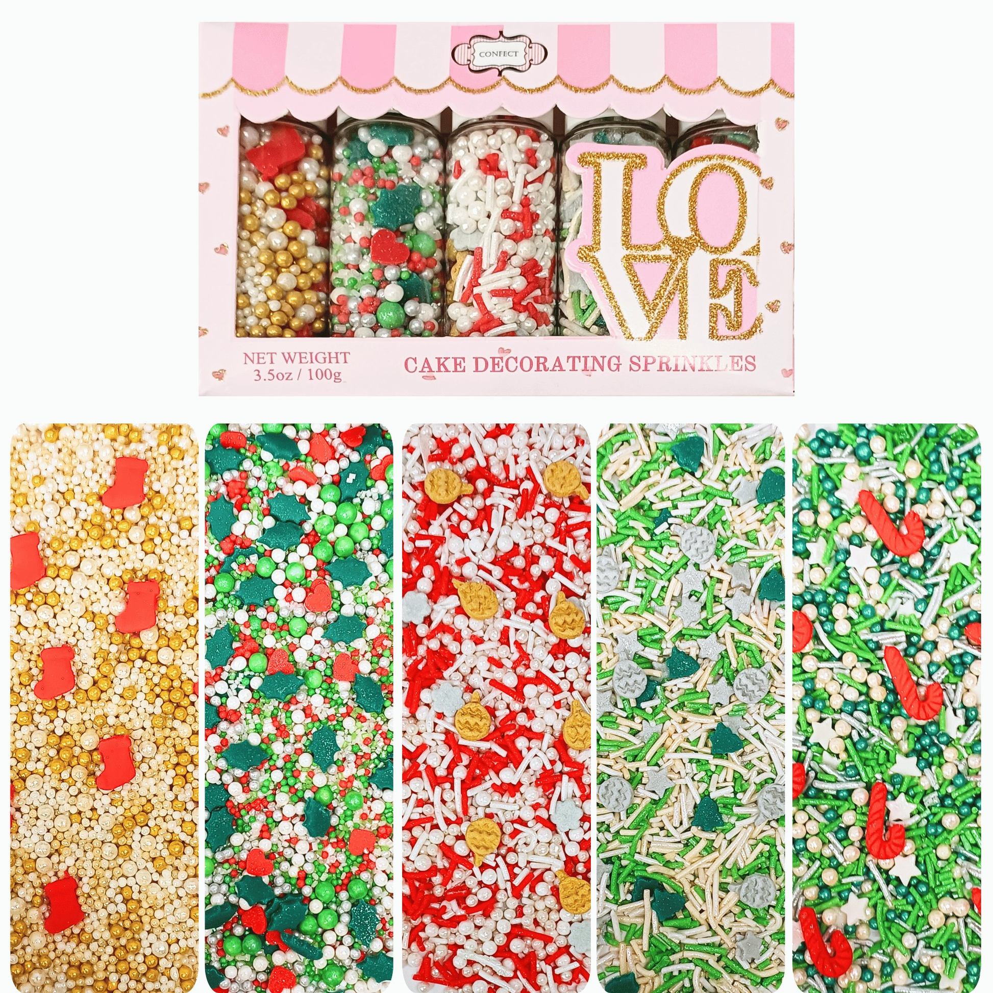 Confect Christmas Sprinkles CH Multipack 24
