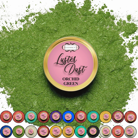 Confect Orchid Green | Edible Luster Dust