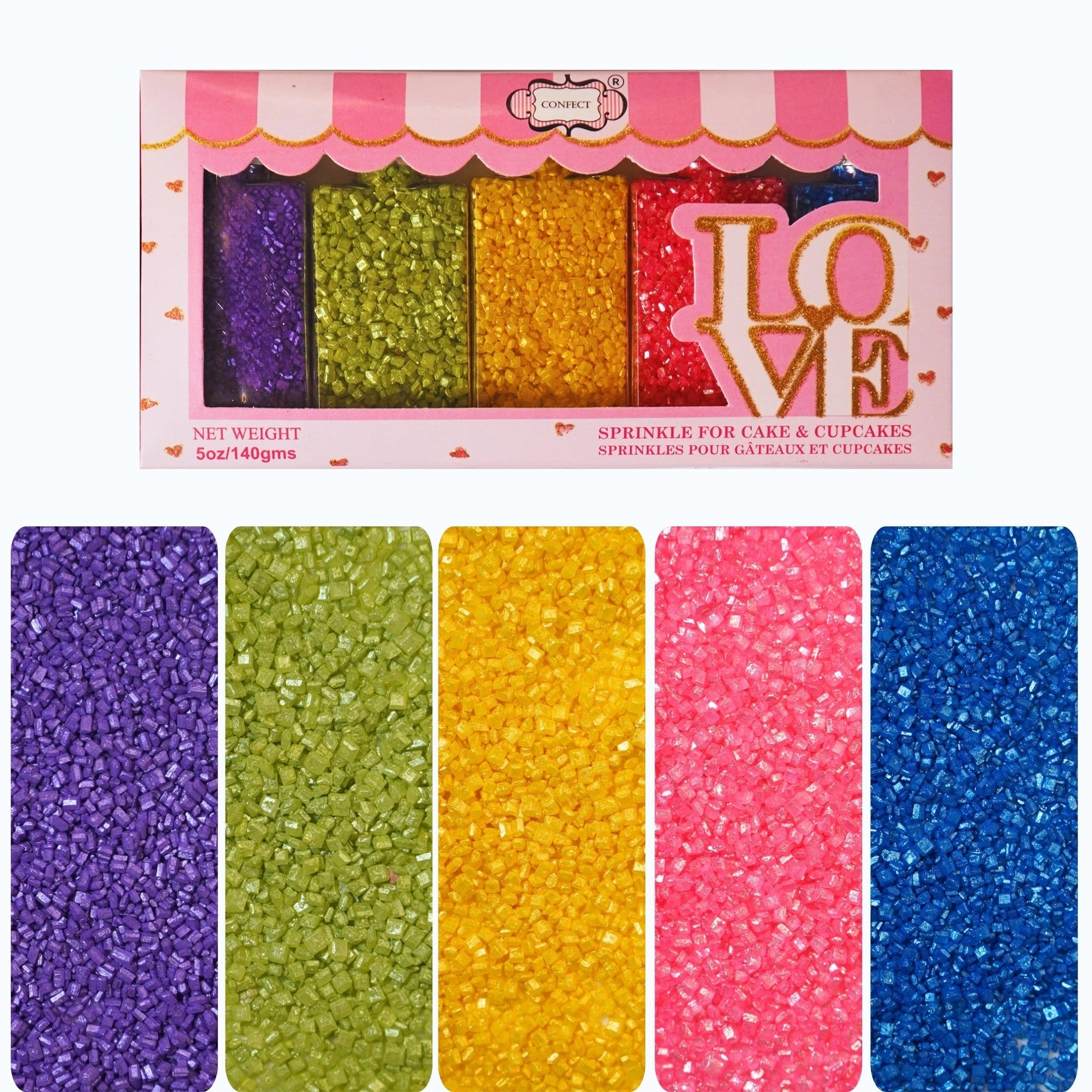 Confect Sparkling Sugar Combo Multipack 9