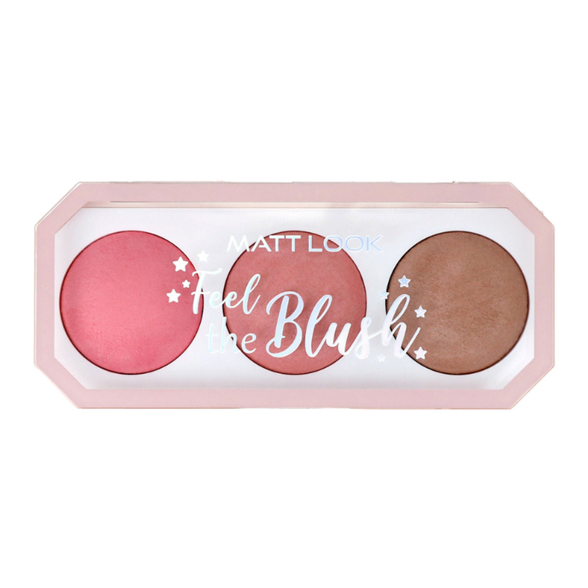 Matt Look Feel The Blush Baked Blush Trio Palette - 01 In The Nude 