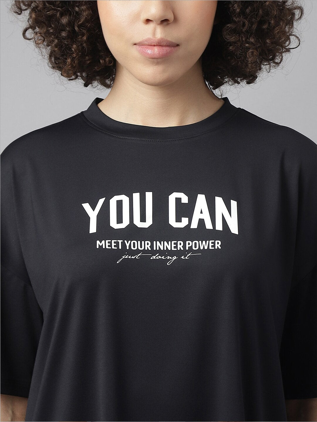 MKH Typography Printed Dri-FIT Sports T-shirt 
