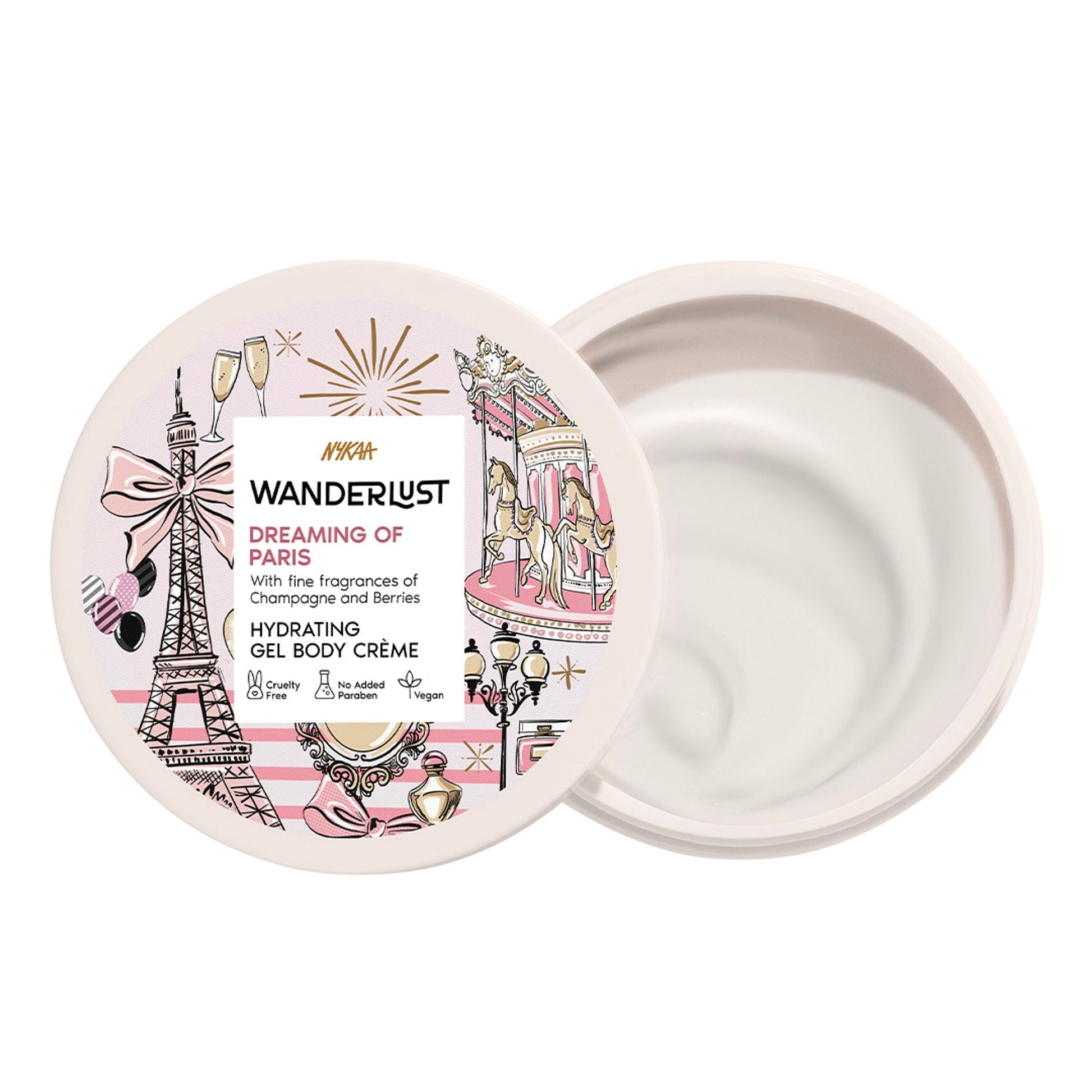 Wanderlust Dreaming Of Paris Hydrating Gel Body Creme With Champagne And Strawberry  Grab2Buy Wanderlust Grab2Buy