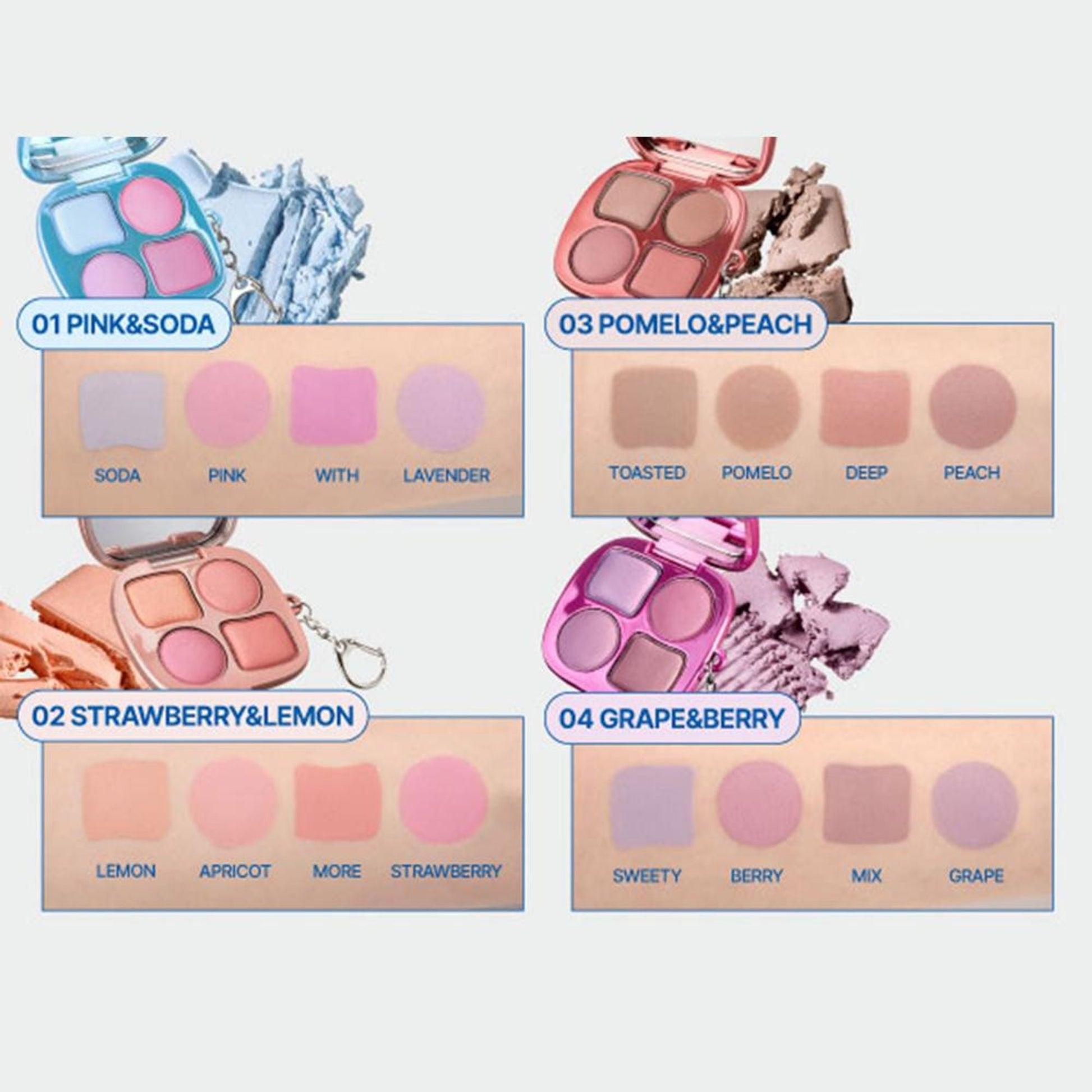 fwee Pocket Cheek Palette - CP03 PomeloNPeach