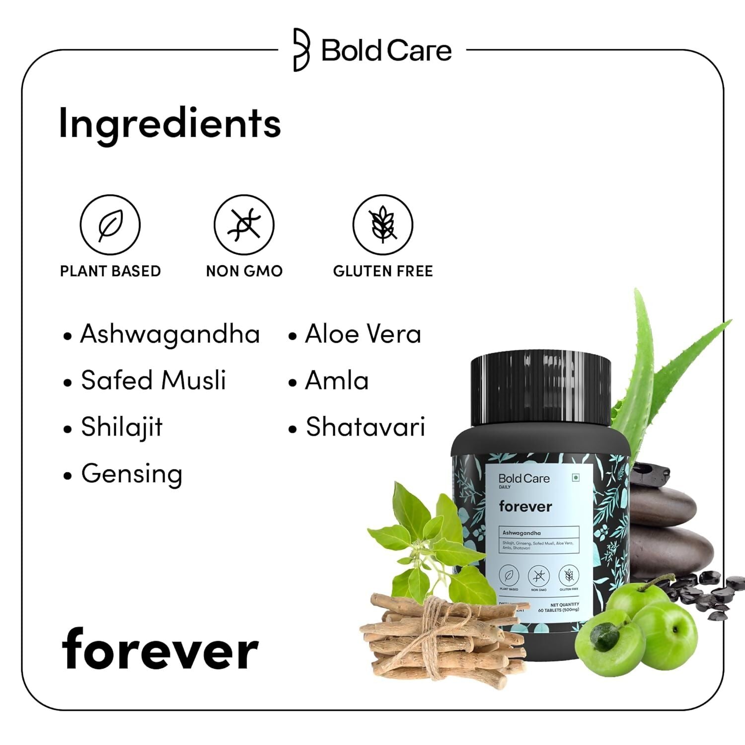 Bold Care Forever - Natural Stamina Supplement Capsules - Grab2buy