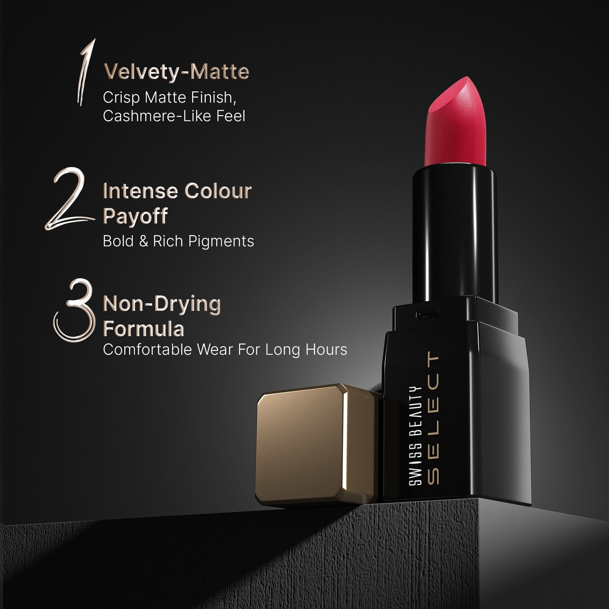 Swiss Beauty Select Dare To Matte Lipstick - 3 Antique Nude