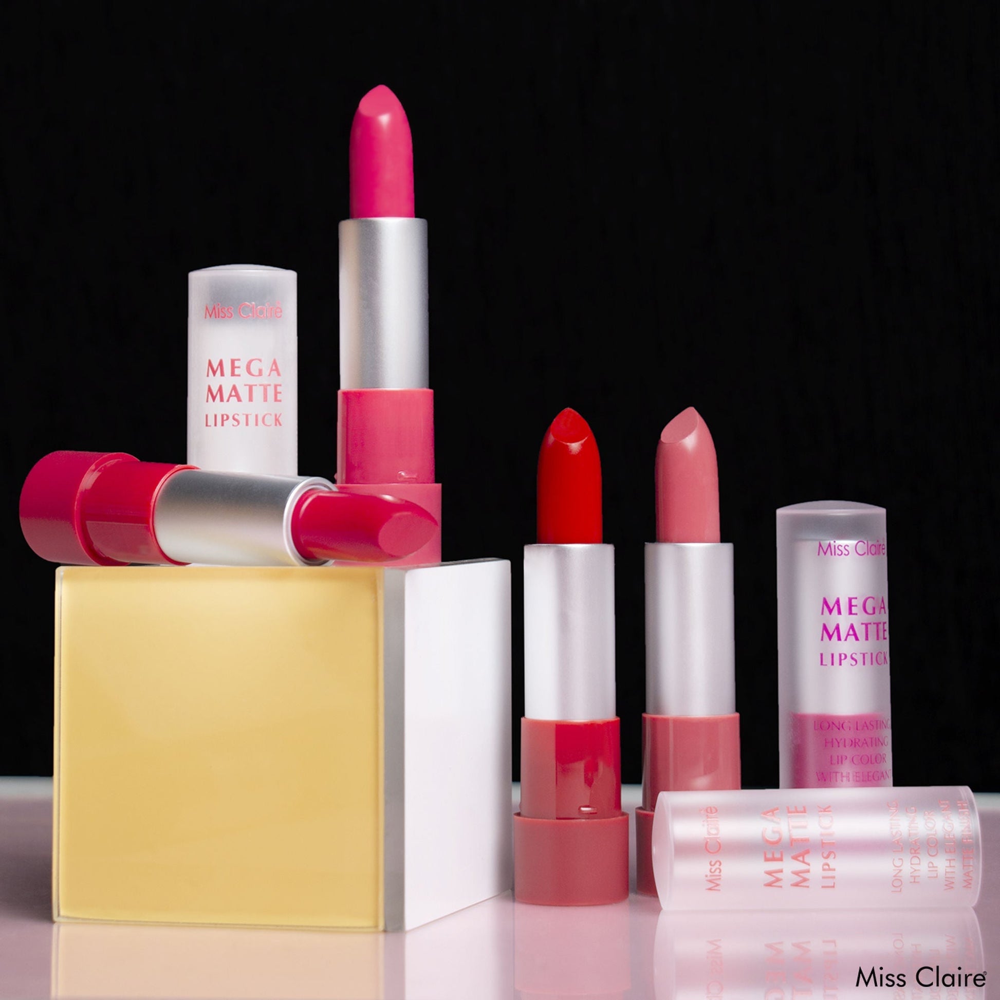Miss Claire Mega Matte Lipstick - 12 | Swadesiicart