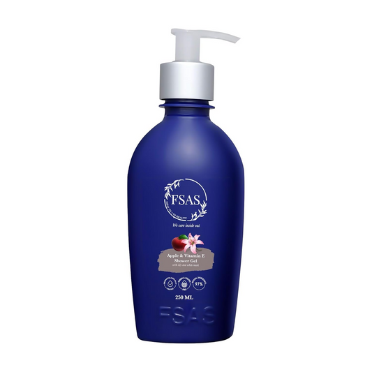 FSAS Health and Beauty 97% Plant-Derived Apple and Vitamin E Shower Gel