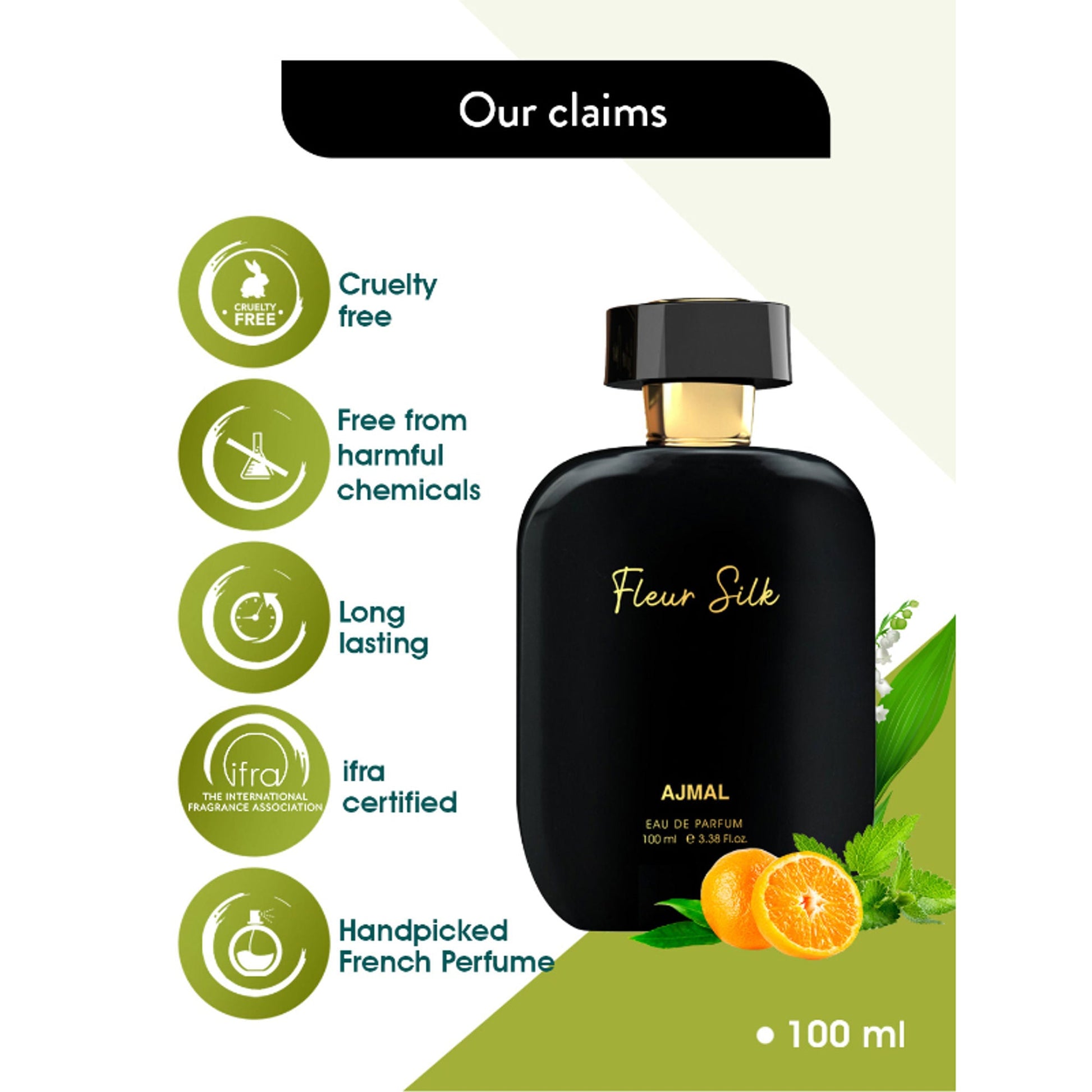 Ajmal India Artisan Fleur Silk Exquisite Handpicked Luxury Perfume For Women