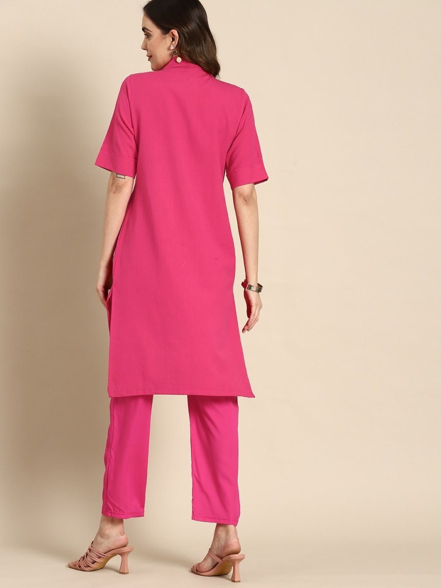 All About You Women Regular Pure Cotton Kurta with Trousers