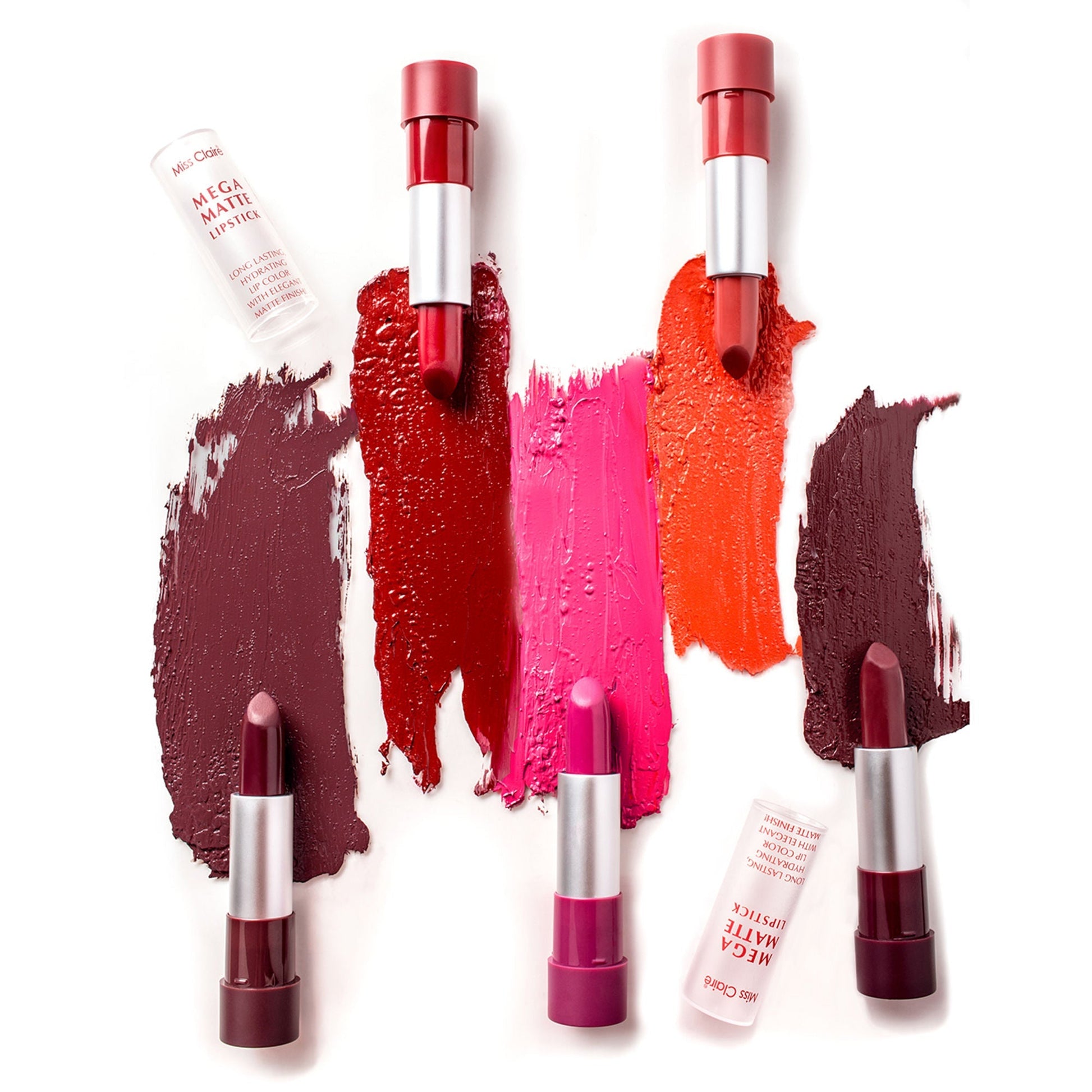 Miss Claire Mega Matte Lipstick - 17 | Swadesiicart