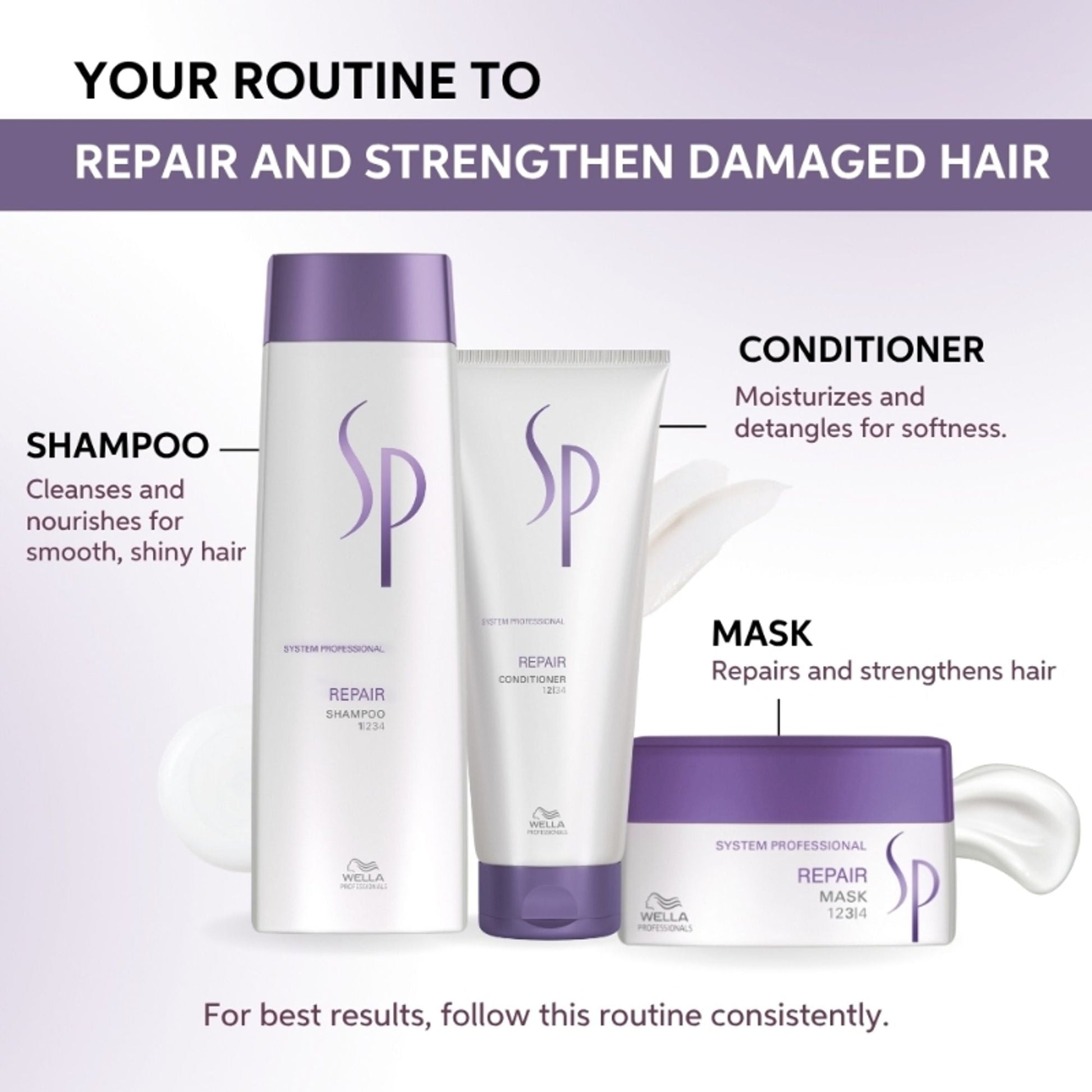 System Professional Repair Mask For Damaged Hair Improves Structure & Smoothens the Hair
