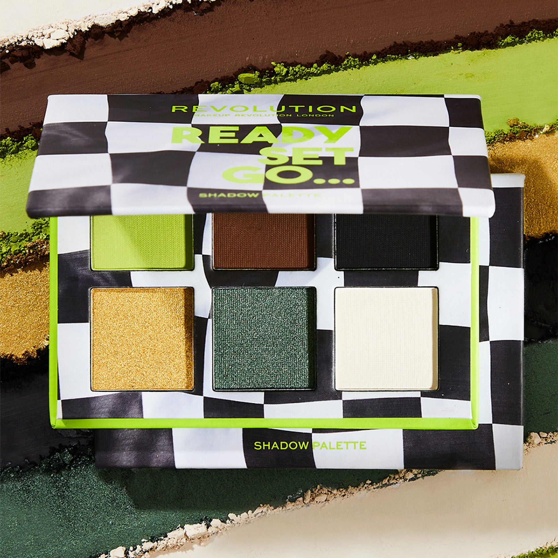Makeup Revolution Power Eyeshadow Palette 90's Baby - Ready Set Go