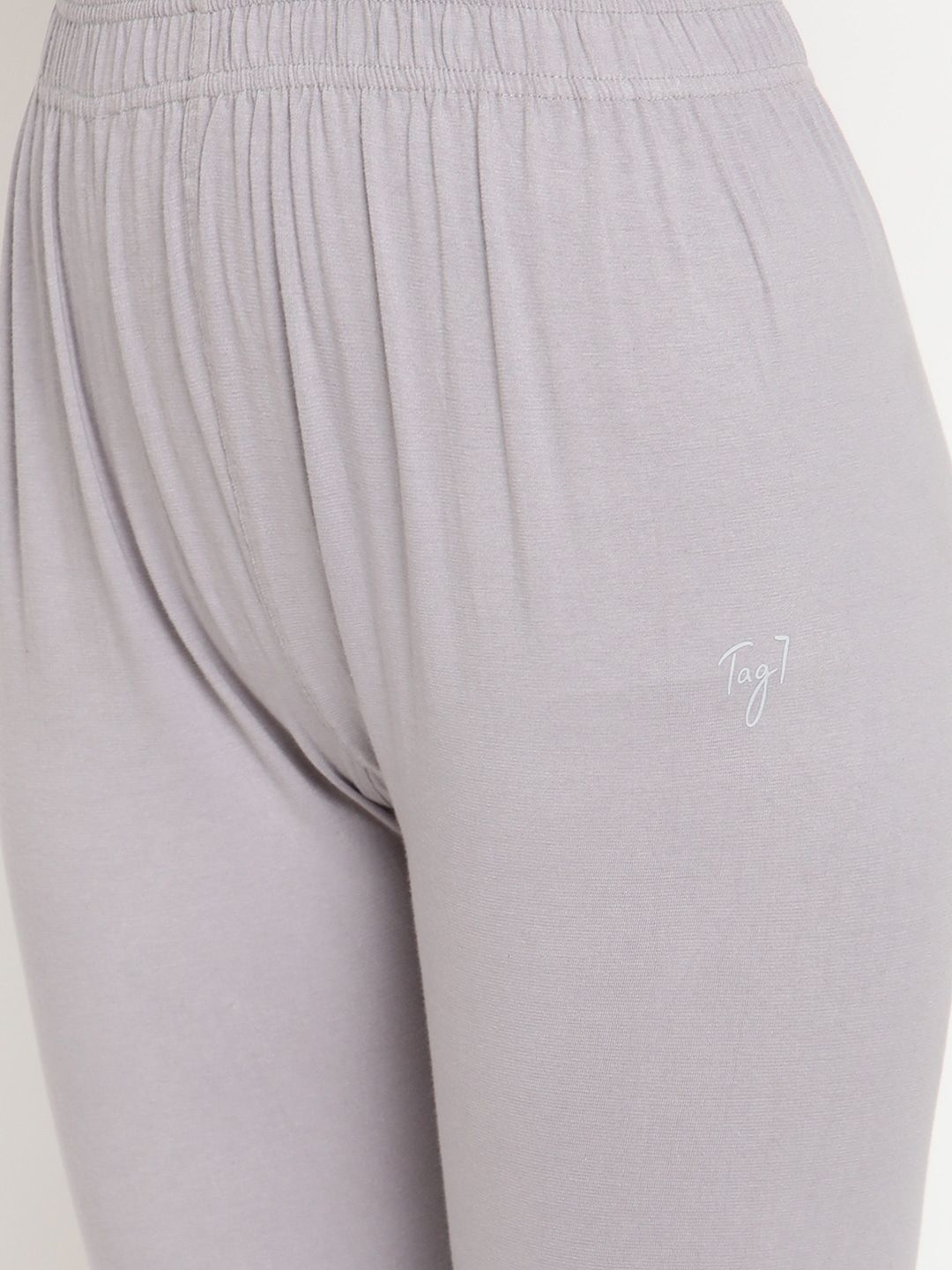 TAG 7 Women Set of 2 Blue & Grey Ankle Length Leggings