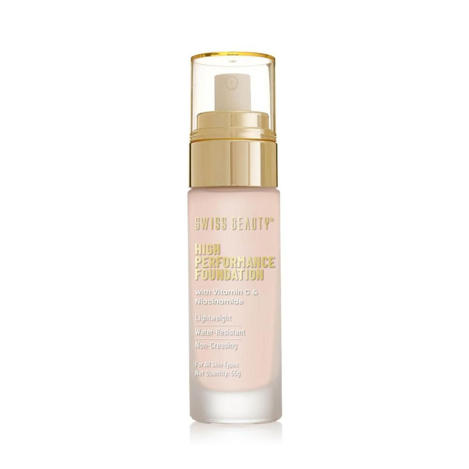 Swiss Beauty High Performance Foundation With Vitamin C & Niacinamide Light-Weight - 02 Rose Blush