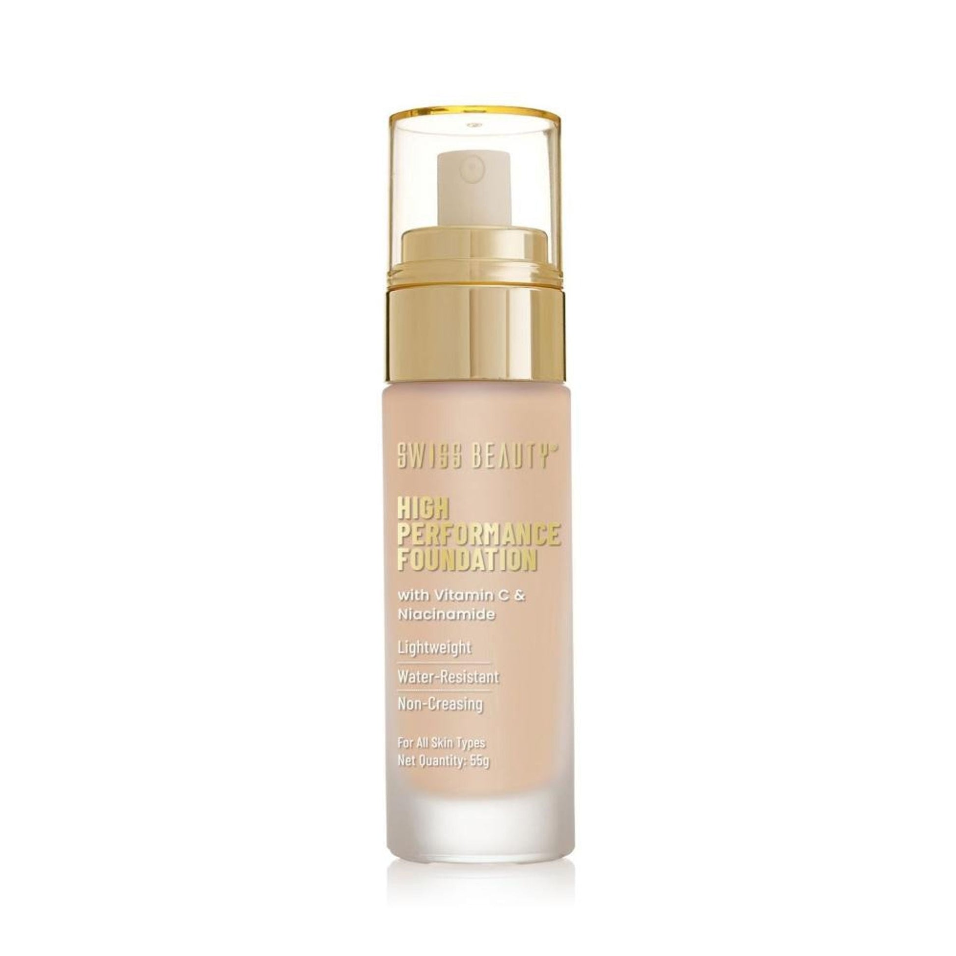 Swiss Beauty High Performance Foundation With Vitamin C & Niacinamide Light-Weight - 05 Classic Ivory