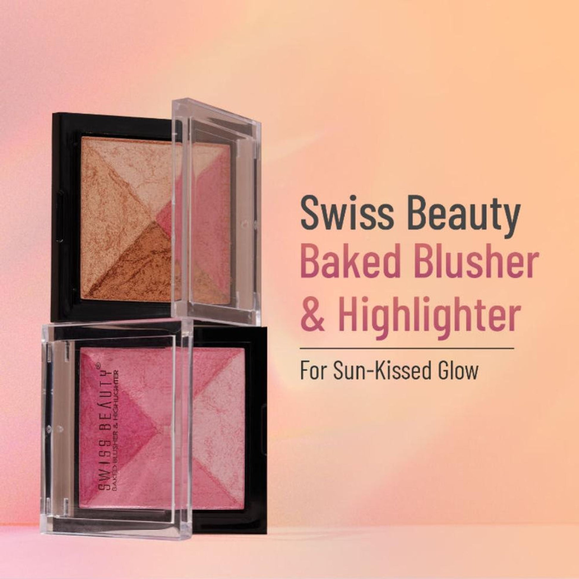 Swiss Beauty Baked Blusher & Highlighter - Shade 05