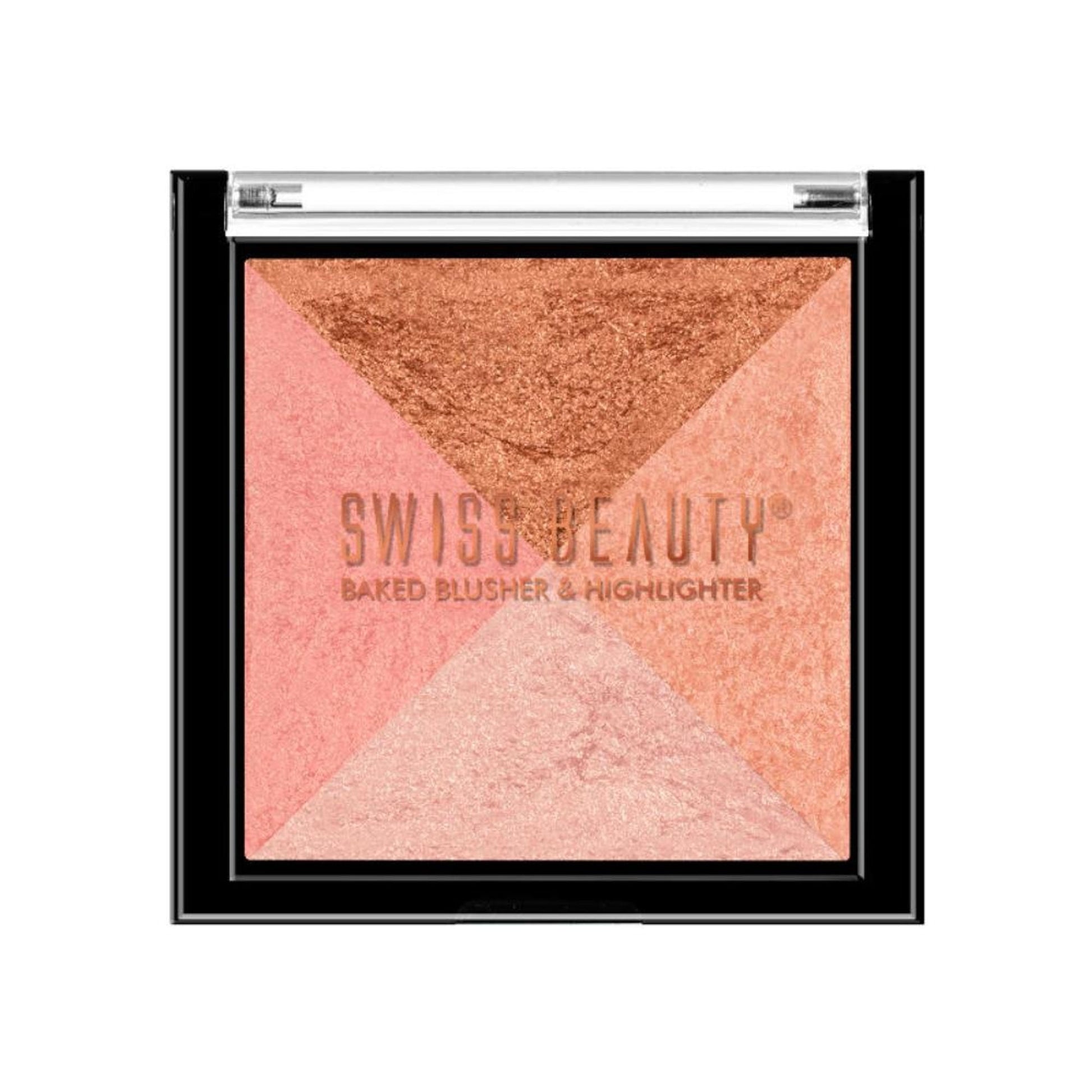 Swiss Beauty Baked Blusher & Highlighter - 01