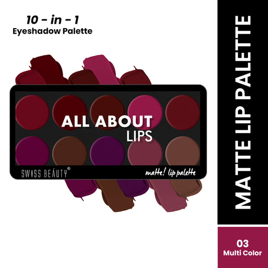 Swiss Beauty All About Lip Palette - 3