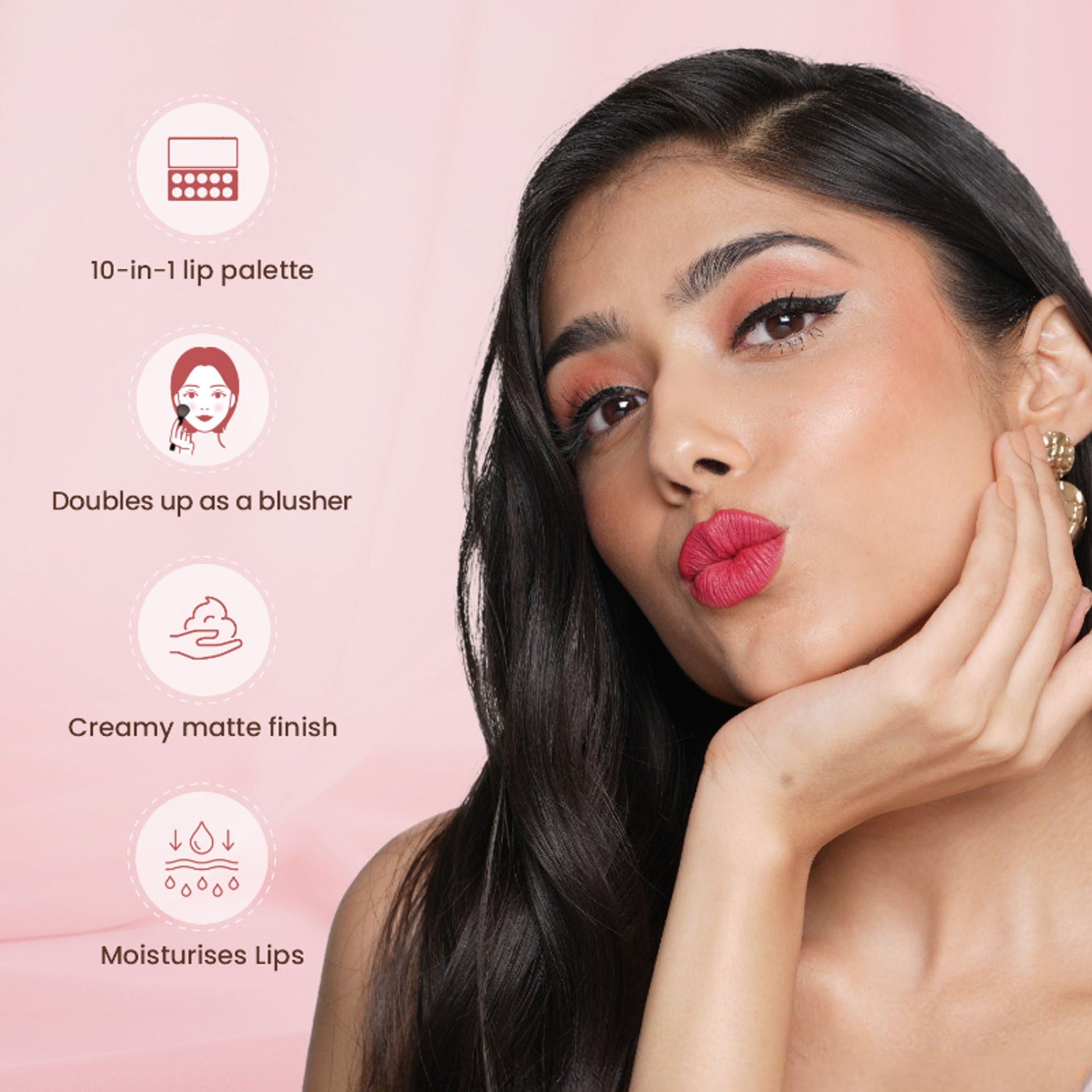 Swiss Beauty All About Lip Palette - 3
