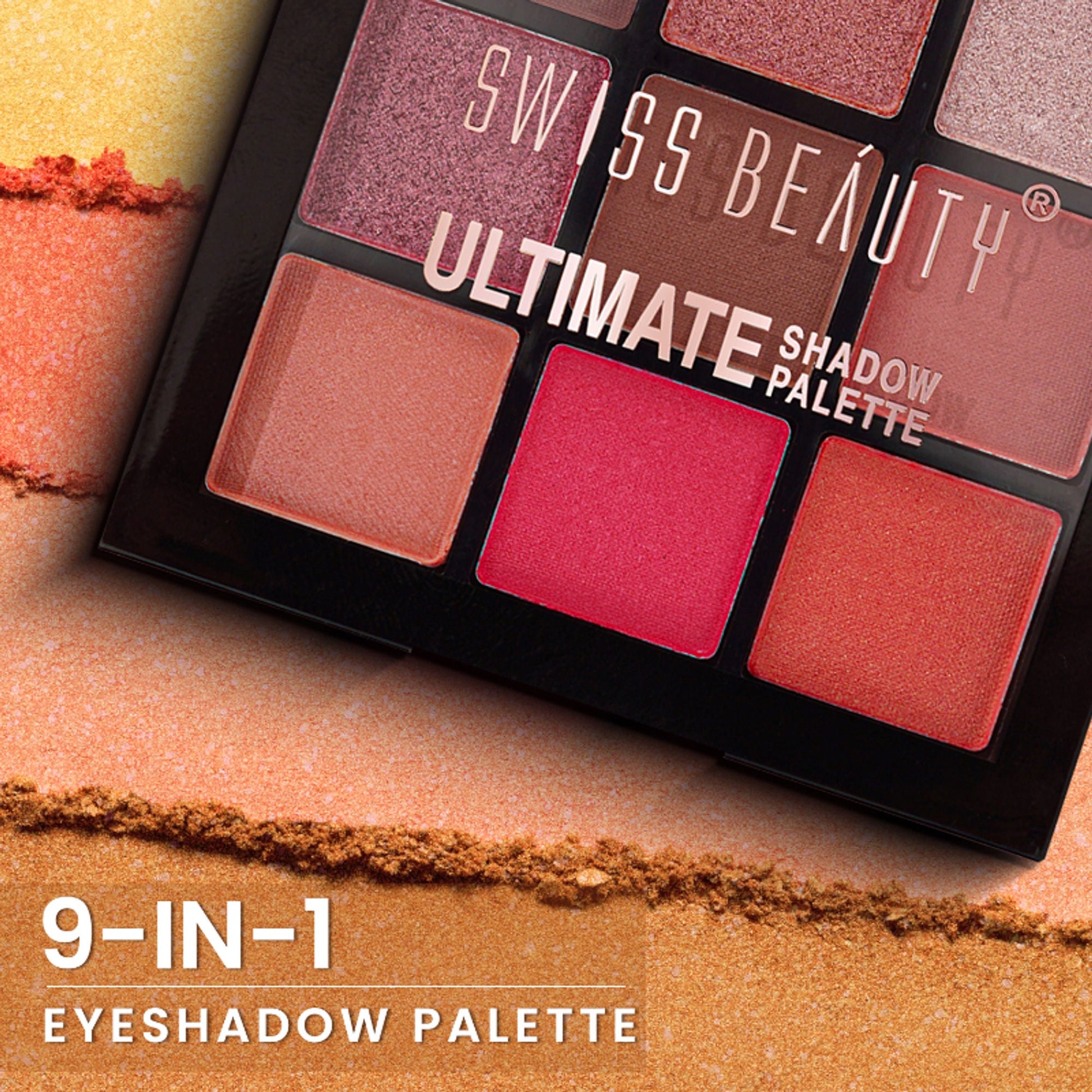 Swiss Beauty Ultimate 9 Pigmented Colors Eyeshadow Palette - 4