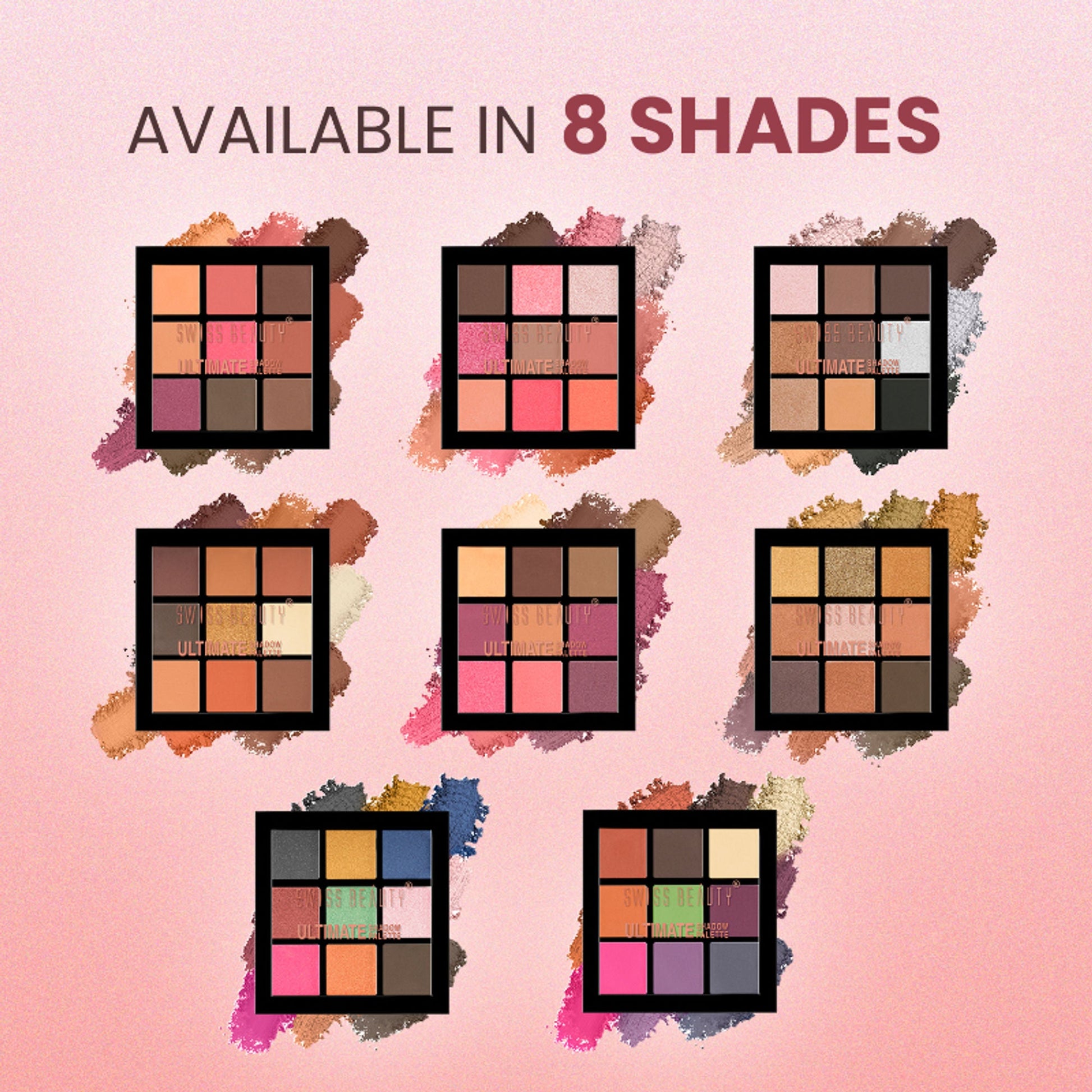 Swiss Beauty Ultimate 9 Pigmented Colors Eyeshadow Palette - 4