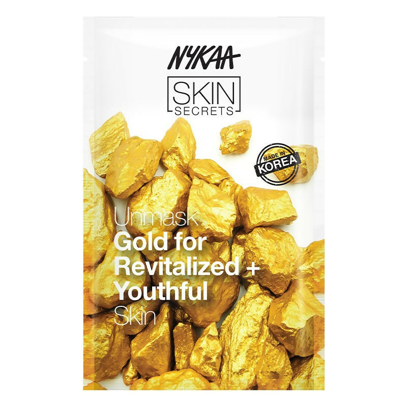 Nykaa Skin Secrets Exotic Indulgence Gold Sheet Mask For Revitalized & Youthful Skin 