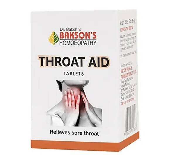 Bakson's Homeopathy Throat Aid Tablets 