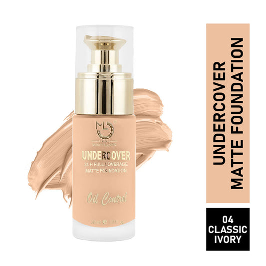 Matt Look Undercover 24Hr Full Coverage & Oil Control Matte Foundation - Classic Ivory 