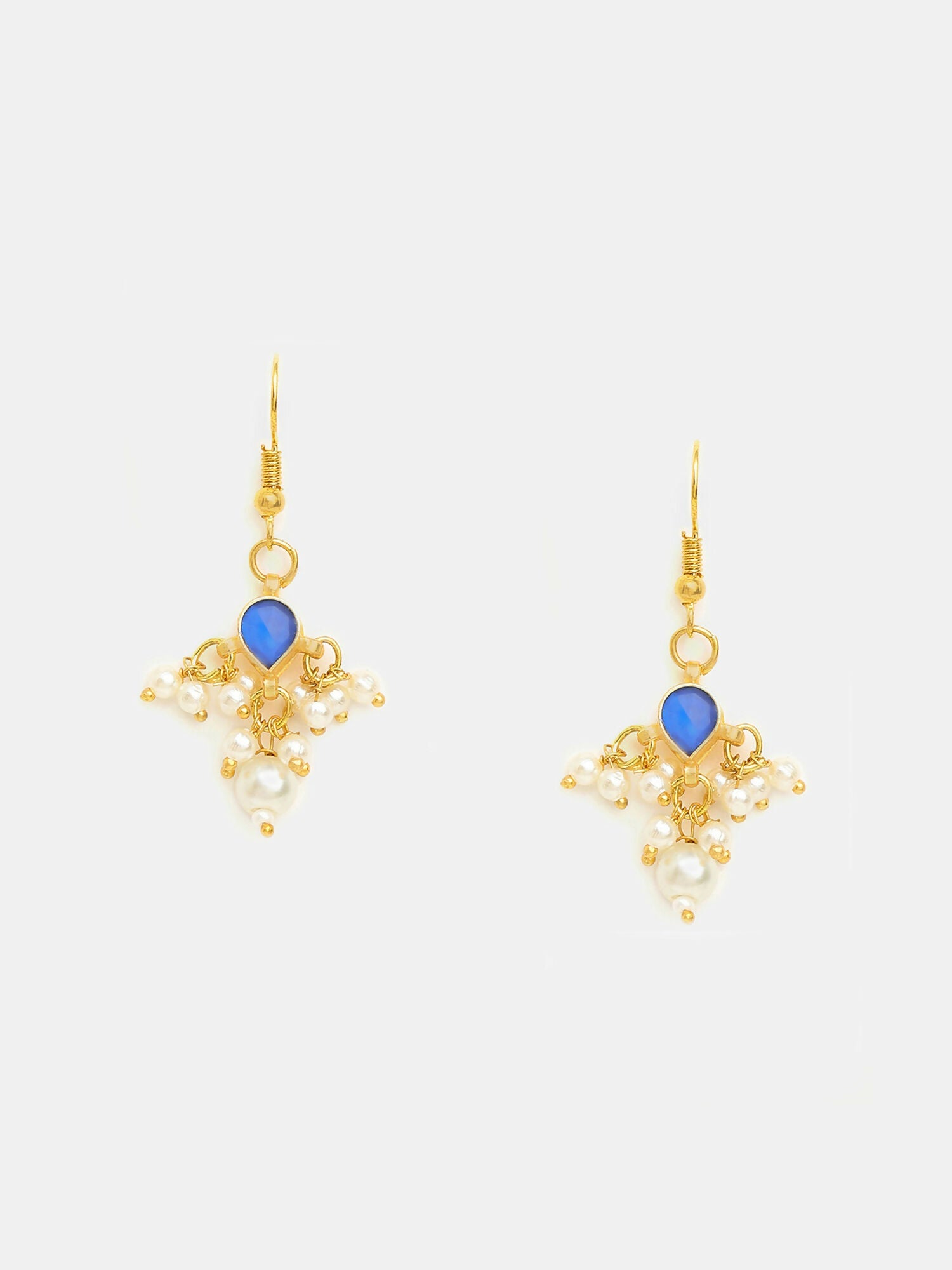 Ruby Raang Set Of 2 Blue Kundan