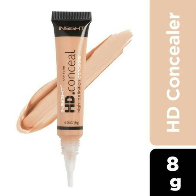 Insight Cosmetics Hd Concealer - Natural Finish, Water-Resistant - Porcelain 