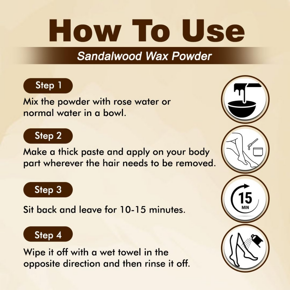 VedicAyurveda Herbal Wax Powder - Sandalwood  Grab2Buy VedicAyurveda Grab2Buy