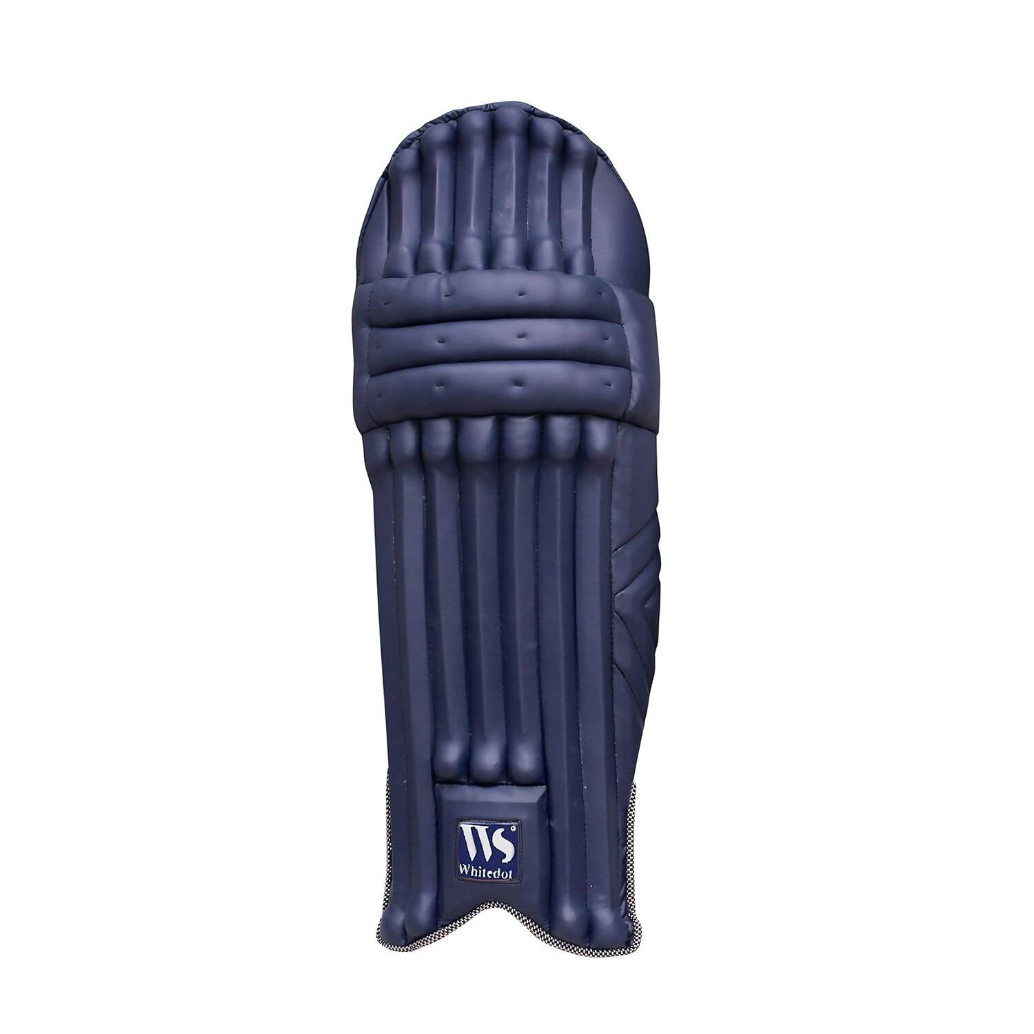 Whitedot Dot 2.1 Pu New Cricket Batting Pad (Youth/Medium, Navy Blue) 