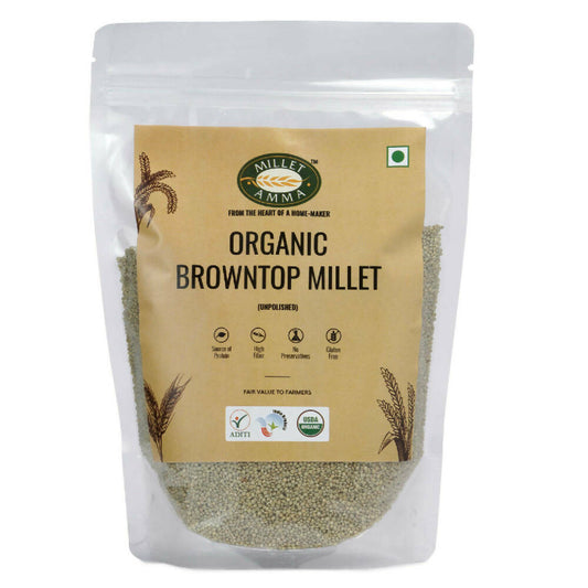 Millet Amma Organic Browntop Millet Grains - Grab2buy