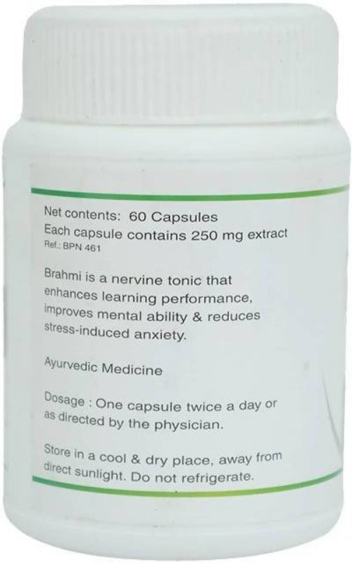Jain Ayurveda Brahmi Capsules Ingredients